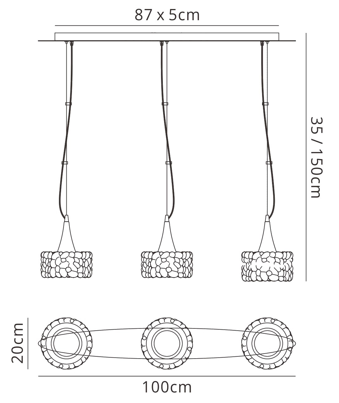 O2 Ceiling Lights Mantra Linear Fittings